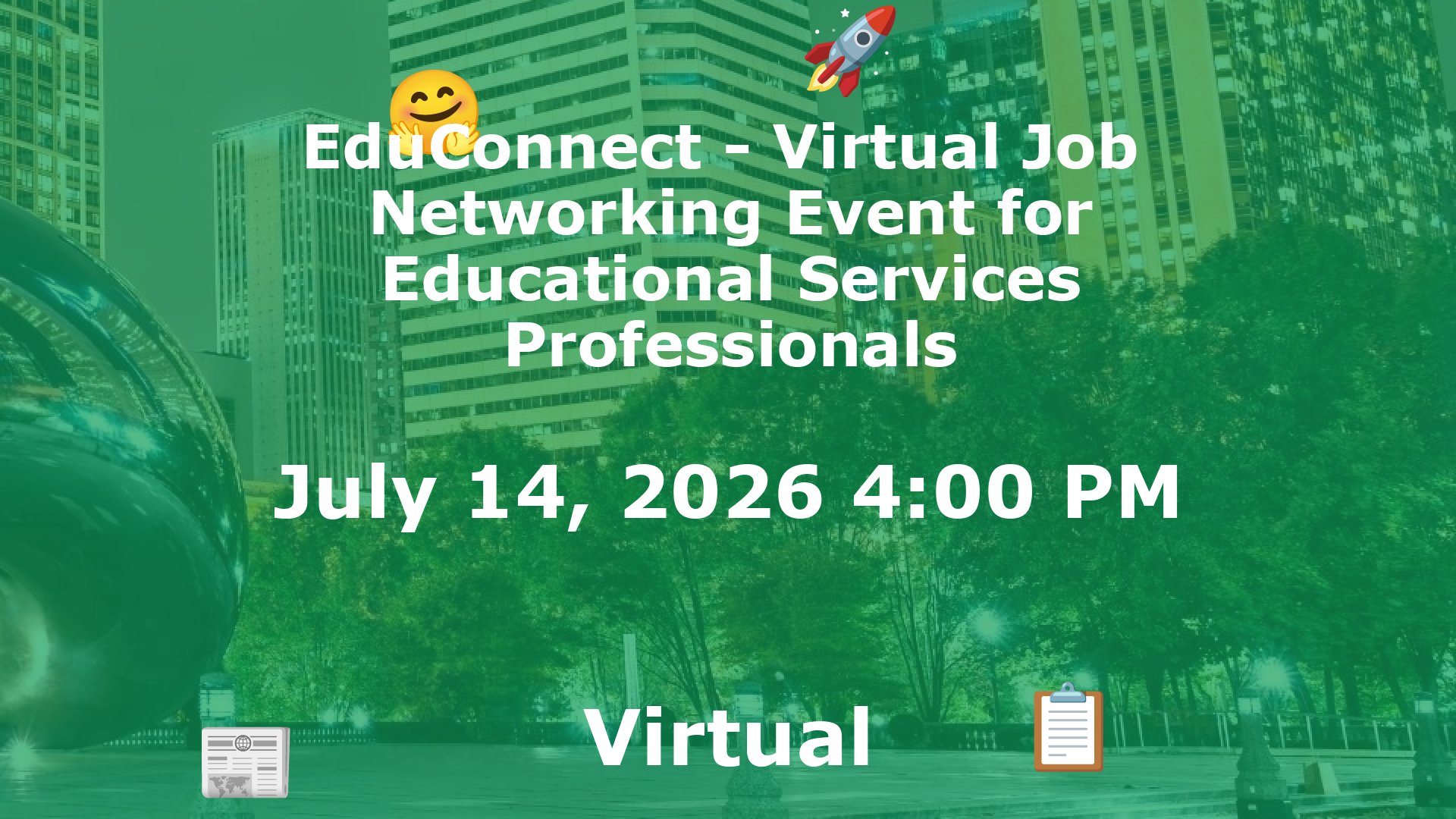 EduConnect - Virtual Job  Networking Event for Educational Services Professionals event image